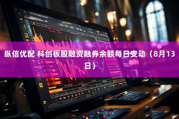 纵信优配 科创板股融资融券余额每日变动（8月13日）